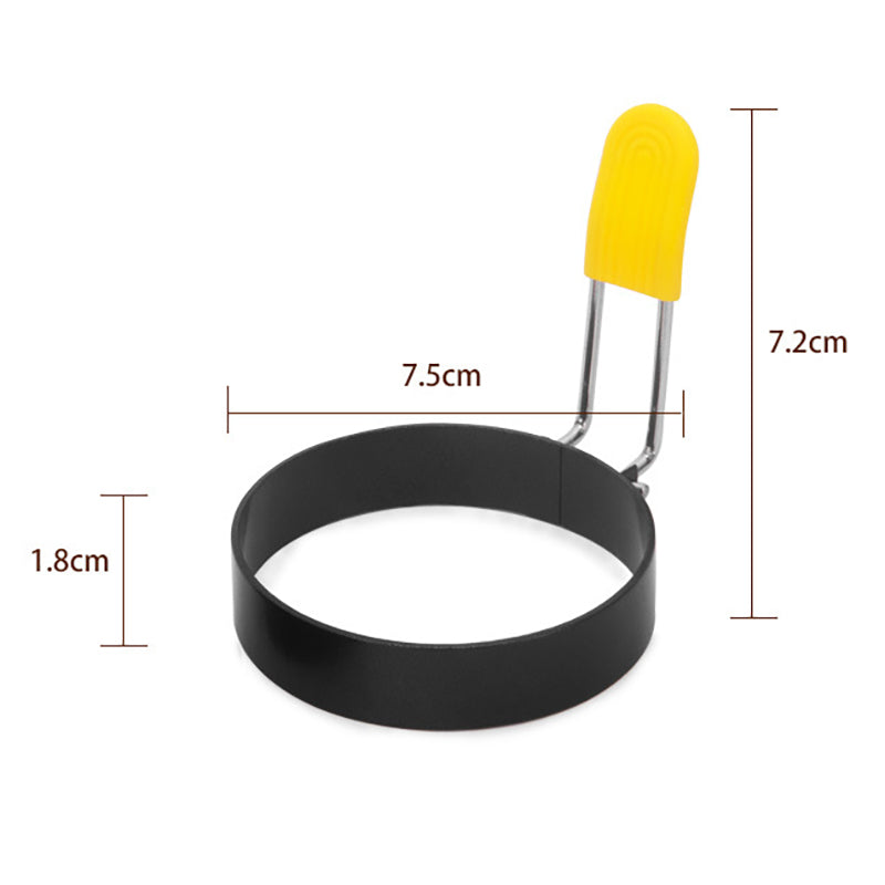 2 Pcs - Round Egg Ring with Anti-scald Handle