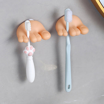Funny Toe Toothbrush Holder