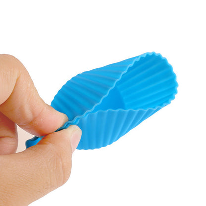 12 Pcs - Reusable Silicone Cupcake Baking Cup