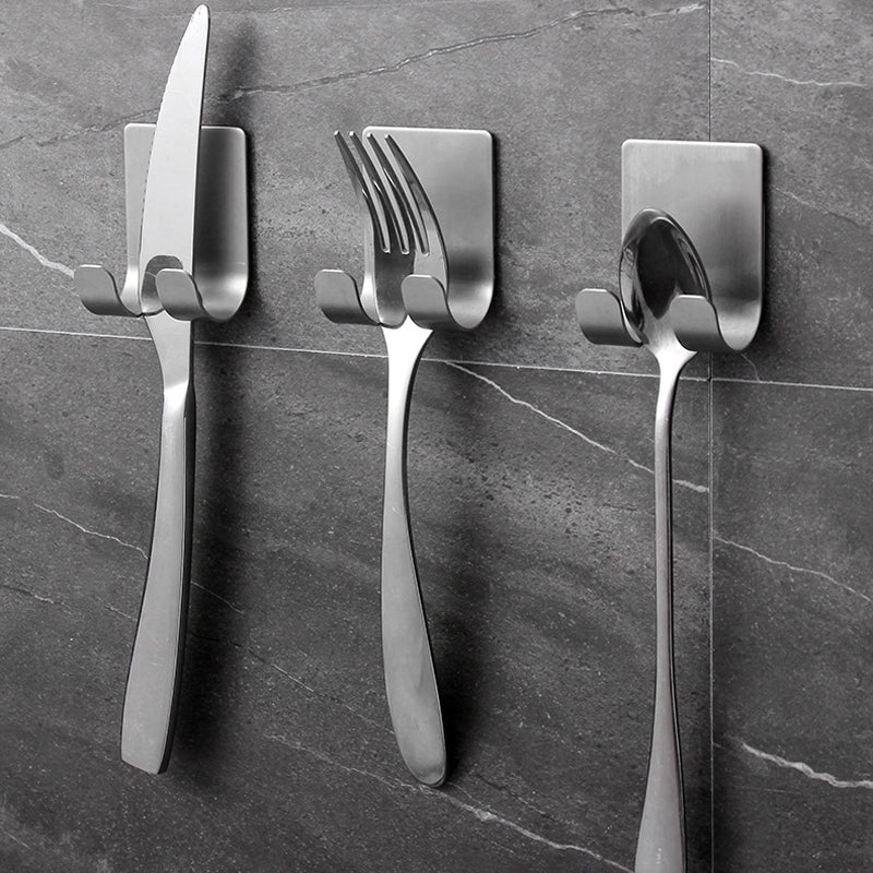 2 Pcs - Punch Free Stainless Steel Wall Hook