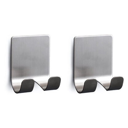 2 Pcs - Punch Free Stainless Steel Wall Hook