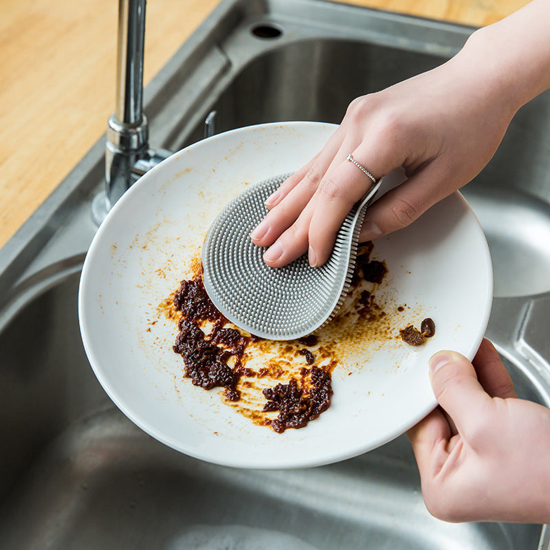 2 Pcs - Silicone Dish Cleaning Brush