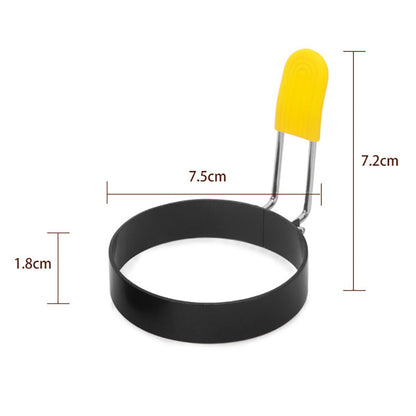 2 Pcs - Round Egg Ring with Anti-scald Handle