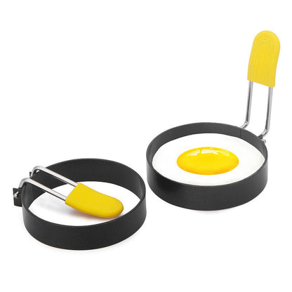 2 Pcs - Round Egg Ring with Anti-scald Handle