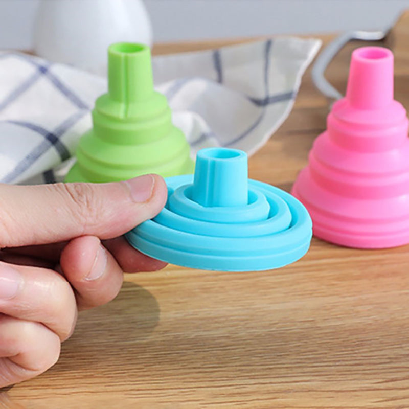 3 Pcs - Collapsible Kitchen Funnel