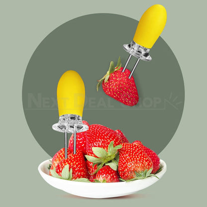 4 Pairs - Stainless Steel Corn Cob Holder