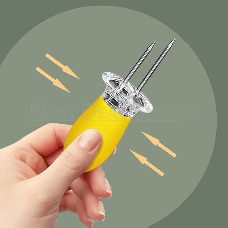 4 Pairs - Stainless Steel Corn Cob Holder