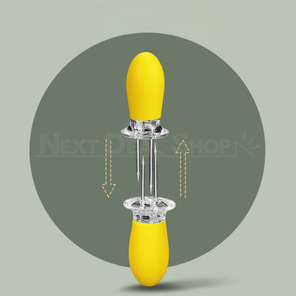 4 Pairs - Stainless Steel Corn Cob Holder