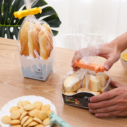 4 Pcs - Squeeze and Lock Bread Bag Clip