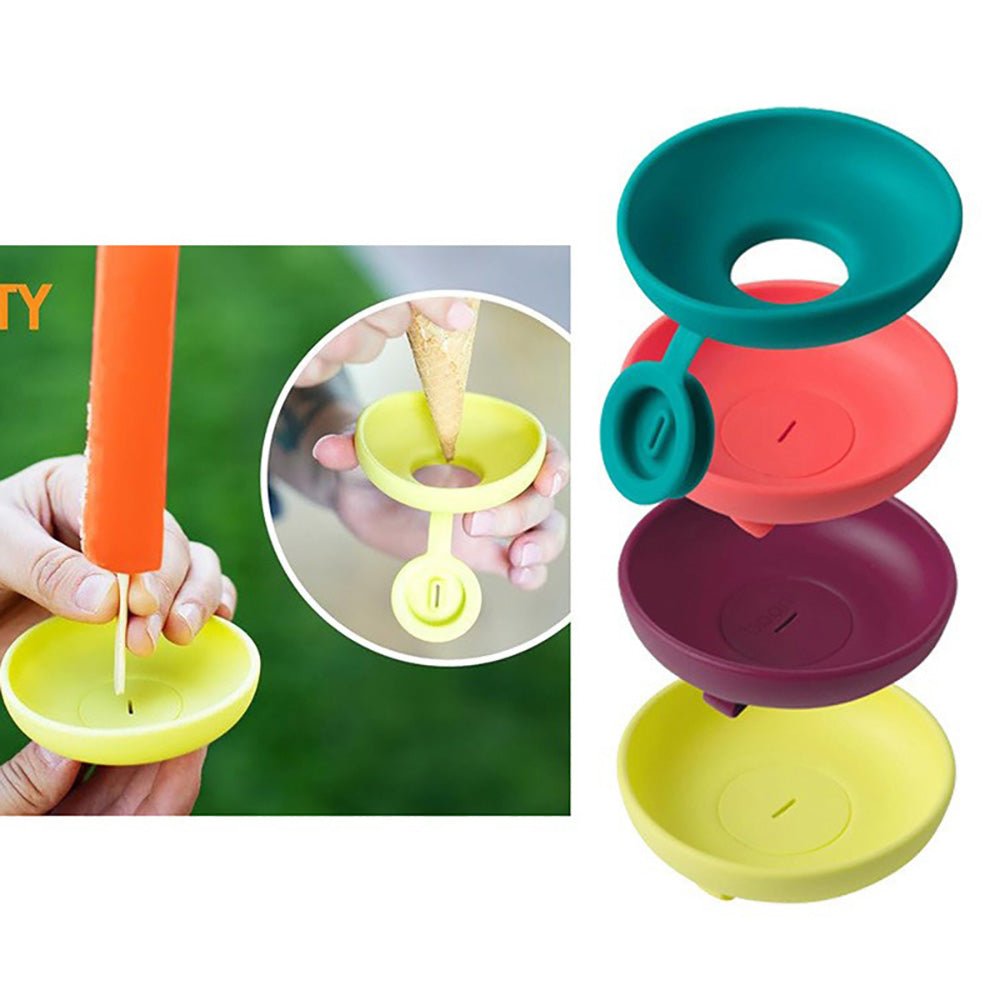 4 Pcs - Drip Free Silicone Popsicle Holder - Zenvy