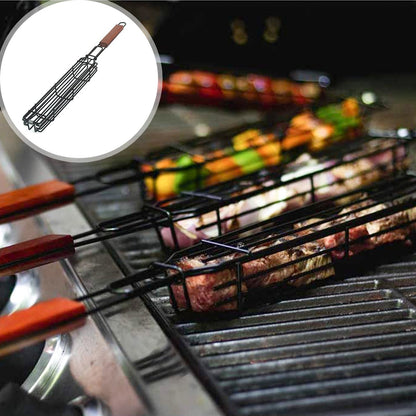 Easy Kabob Stainless Steel Grilling Basket