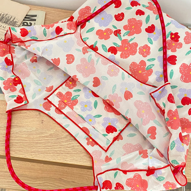 Retro Floral Pattern Tote Bag