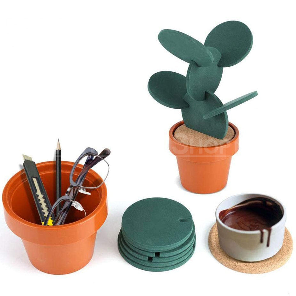 Cactus Coasters Set