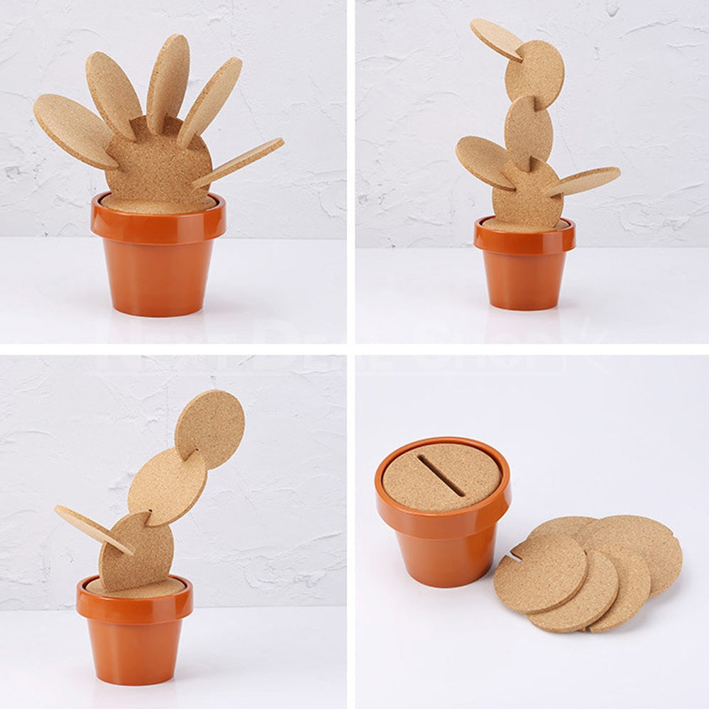 Cactus Coasters Set