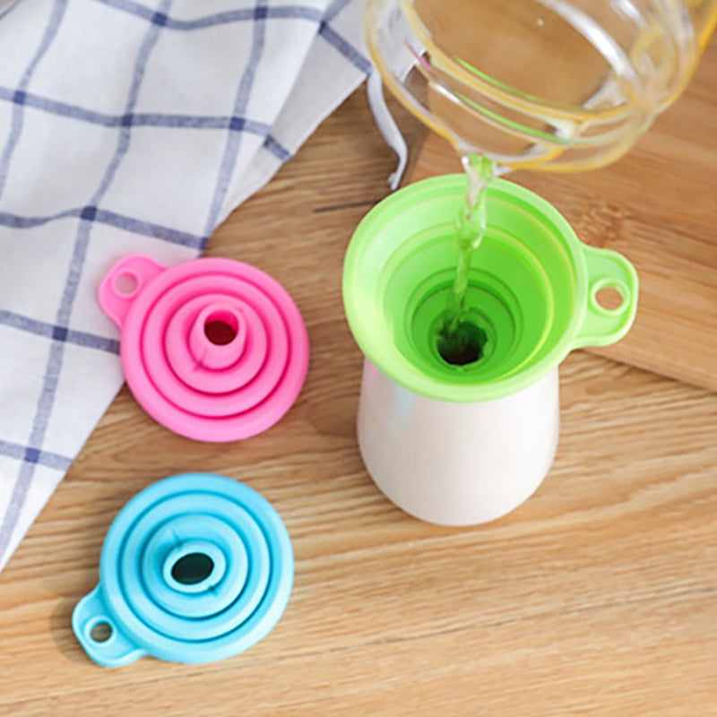 3 Pcs - Collapsible Kitchen Funnel