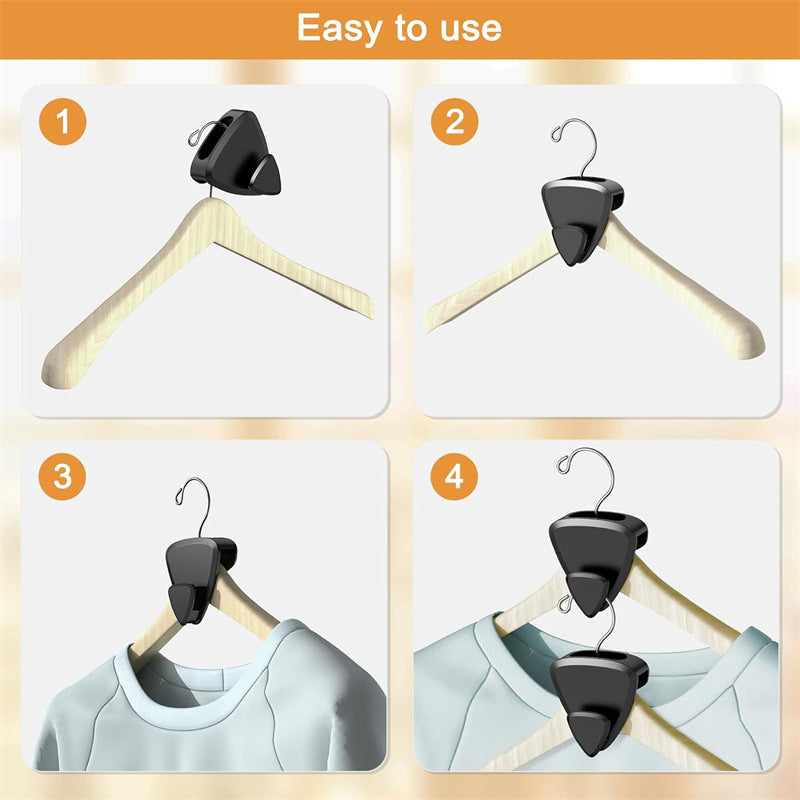 12 Pcs - Clothes Hanger Connector Hook