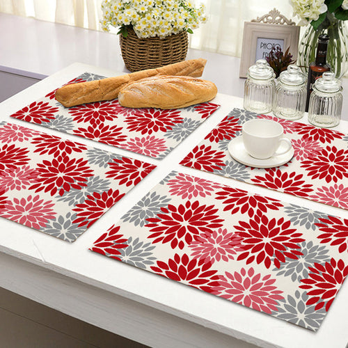 Dahlia Floral Placemat (set of 4)