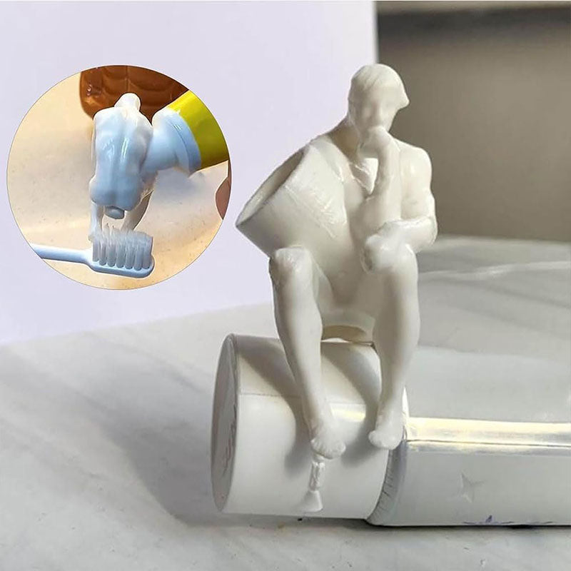 Pooping Thinker Toothpaste Topper