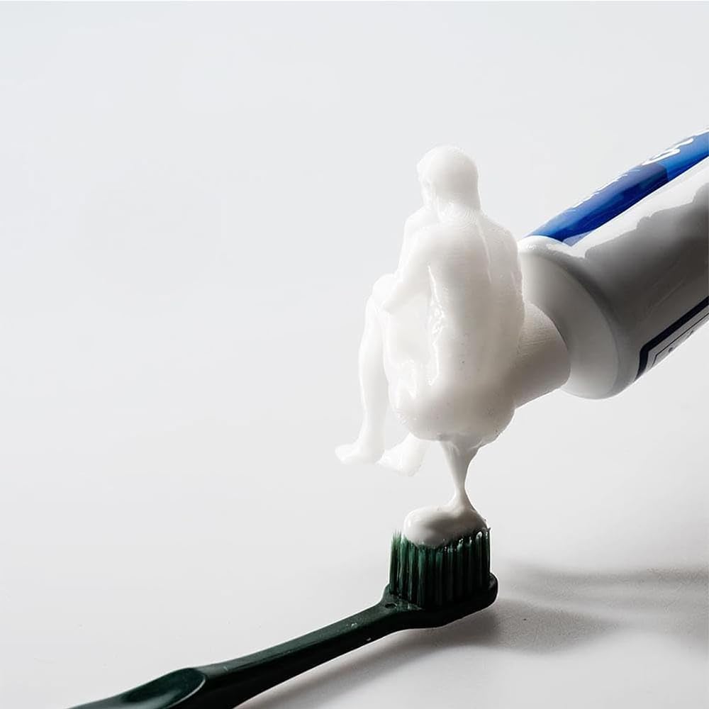 Pooping Thinker Toothpaste Topper