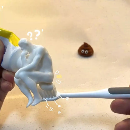 Pooping Thinker Toothpaste Topper