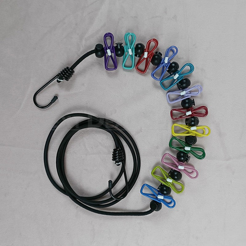 Retractable Clothesline with 12 Clothespins