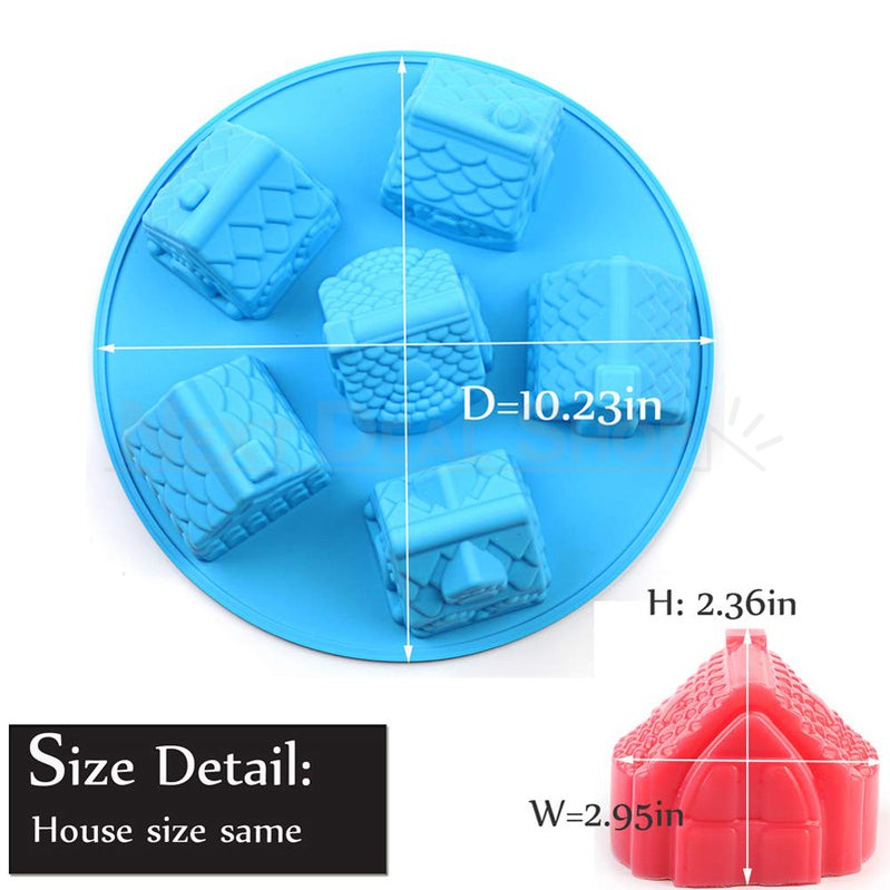 Silicone Gingerbread House Baking Mold