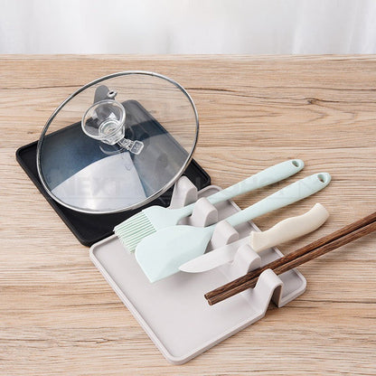 Silicone Spoon Rest with Drip Pad