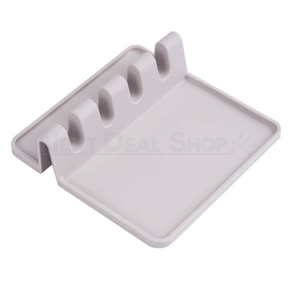 Silicone Spoon Rest with Drip Pad