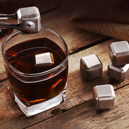 4 Pcs Stainless Steel Ice Cubes