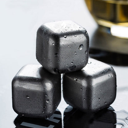 4 Pcs Stainless Steel Ice Cubes