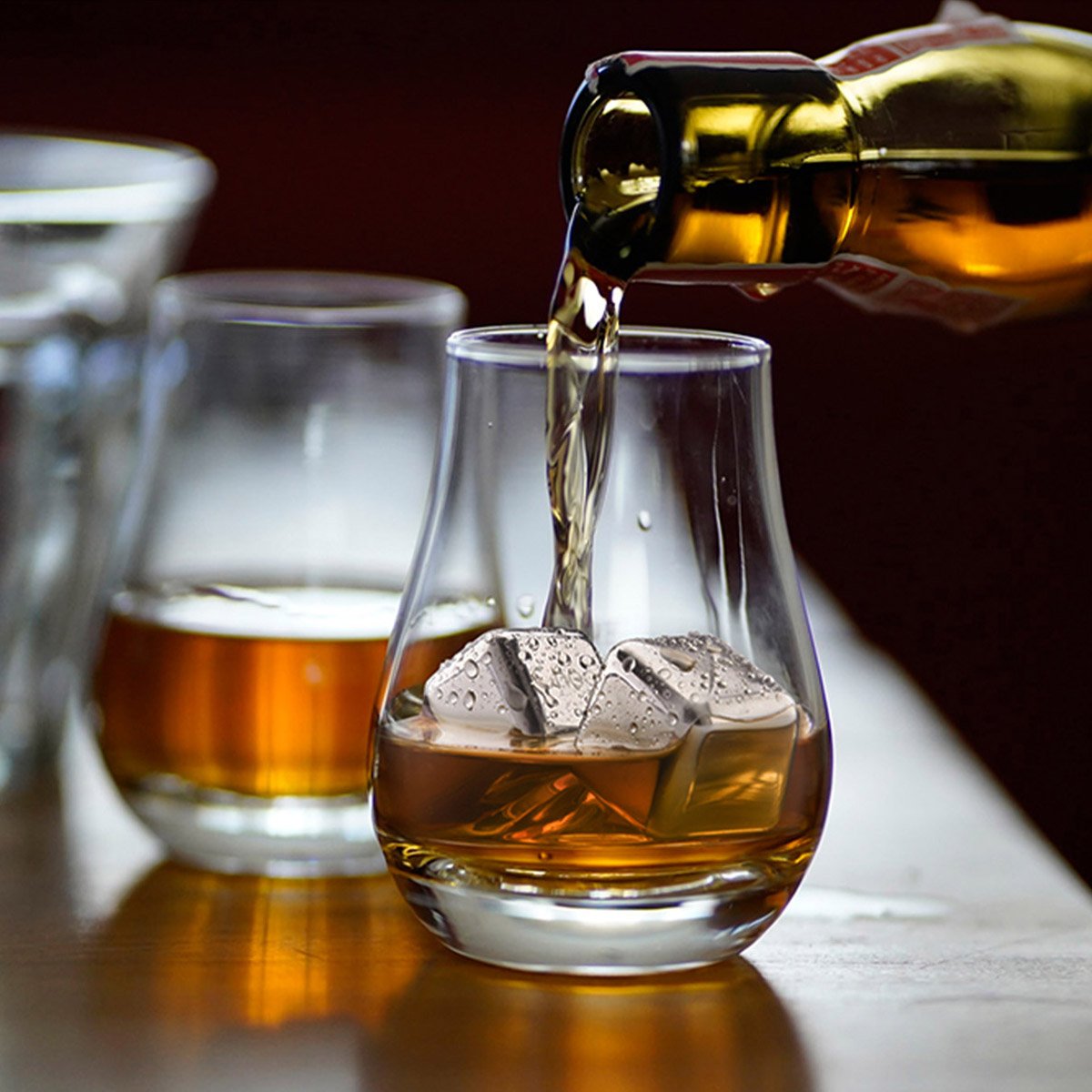 4 Pcs Stainless Steel Ice Cubes